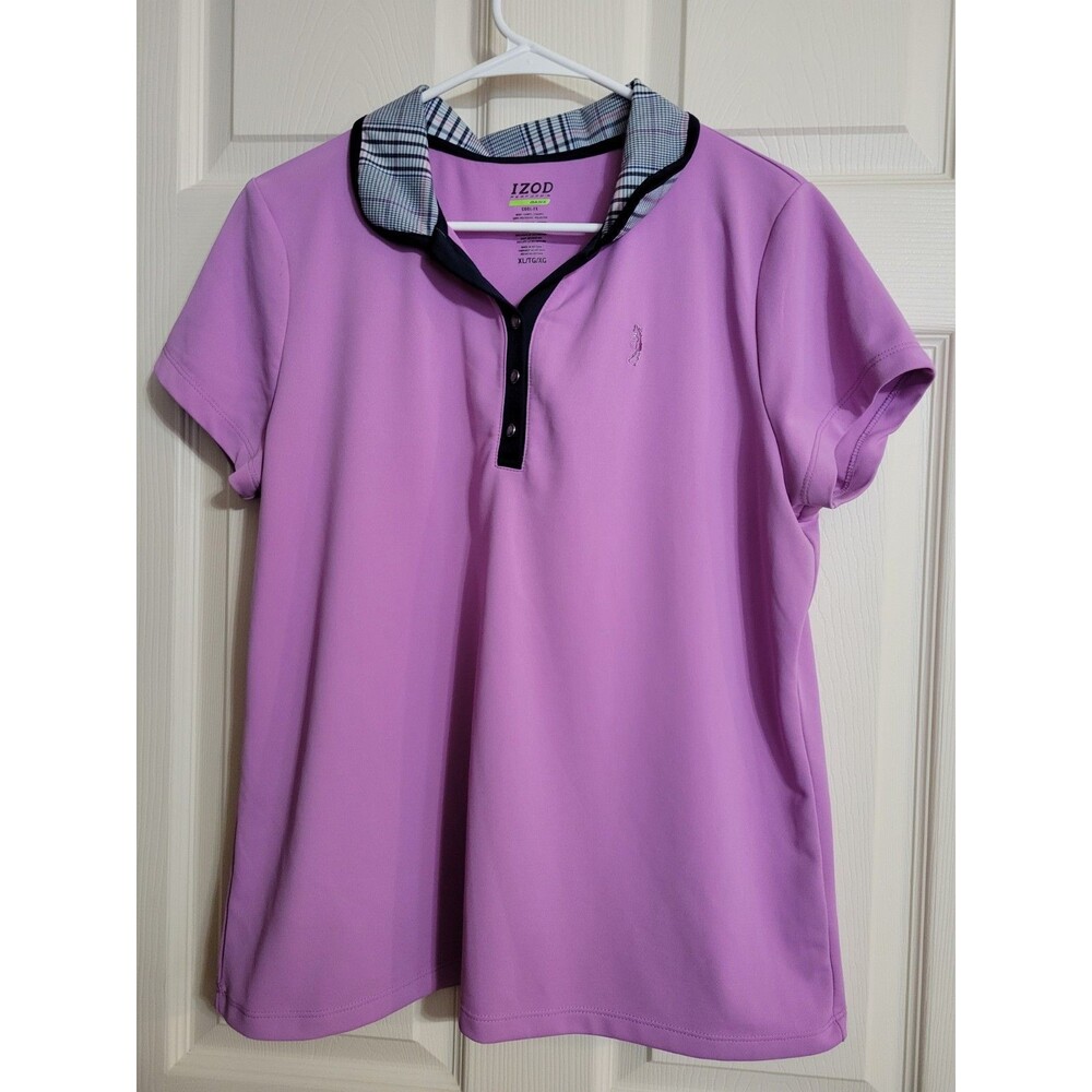 Purple Womens IZOD  Golf Cool - FX Shirt Size X Large